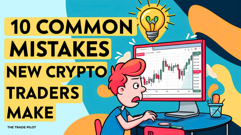 10 Common Mistakes New Crypto Traders Make - Featured image for crypto trading article