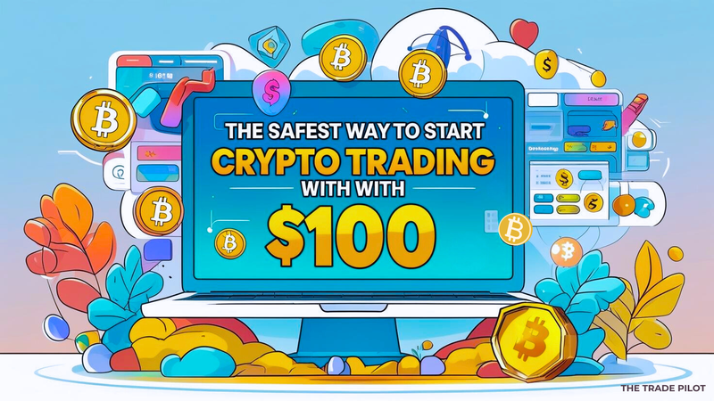 The Safest Way to Start Crypto Trading with $100 - Featured image for crypto trading article